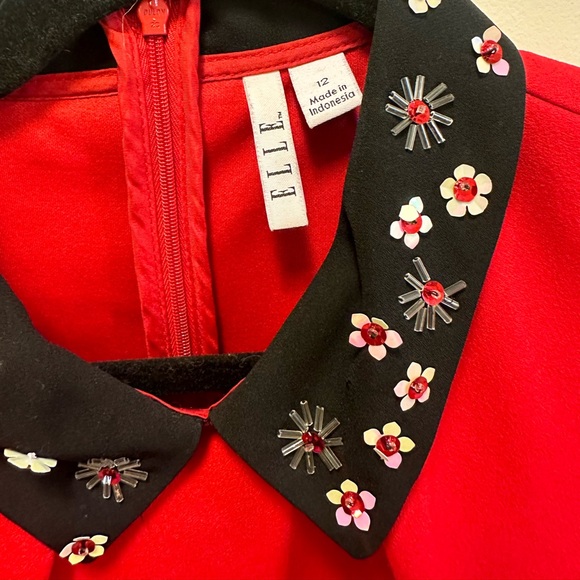 Elle beaded collared dress - Picture 3 of 3